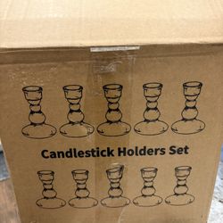 New Glass Candleholders 