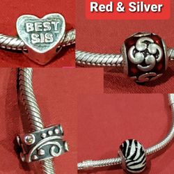 4 Pandora Sterling Silver Charms $40 for ALL