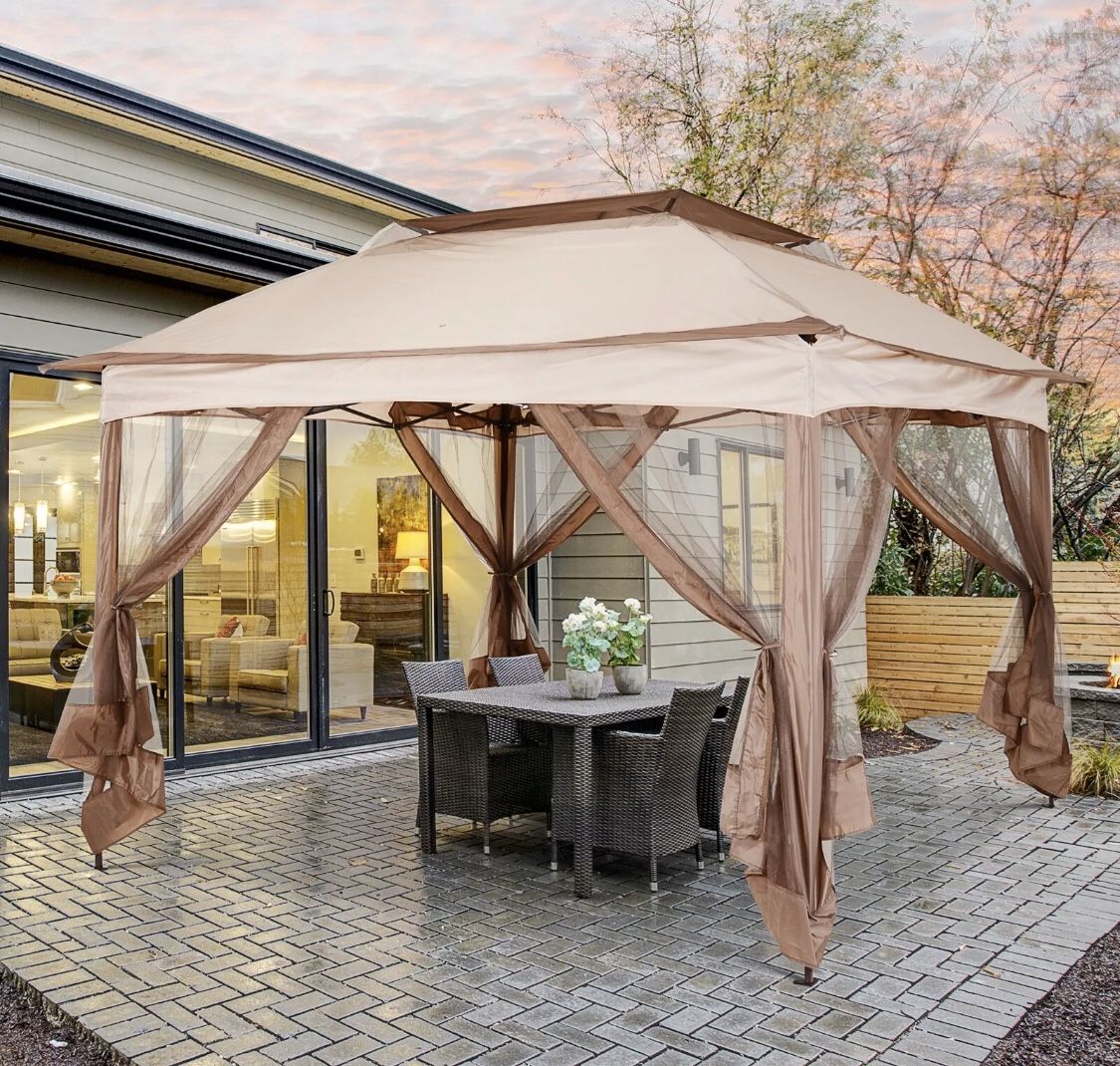 ☀️BRAND NEW GAZEBO 2TIER TOP FOLDING POP UP PORTABLE