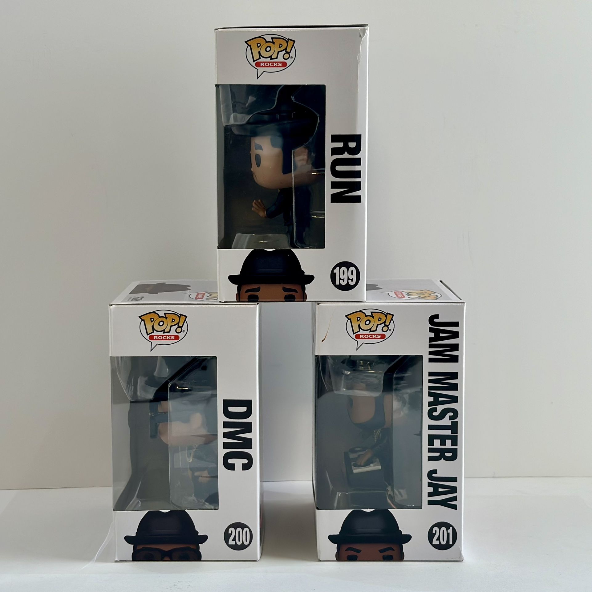 Funko Pop! Rocks: JMJ RUN DMC 4EVER - Full Set - RUN 199 - DMC 200 
