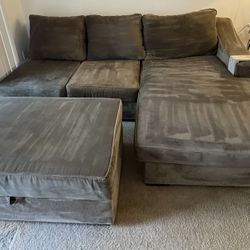 Free Sectional And Ottoman. Pick Up Only