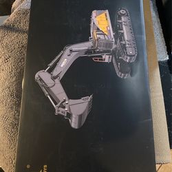 BNAM Remote Control Excavator Toy 1/14 Scale RC Excavator, 22 Channel Upgrade Full Functional Construction Vehicles Rechargeable RC Truck with Metal S