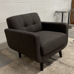 Charcoal Tufted Accent Chair