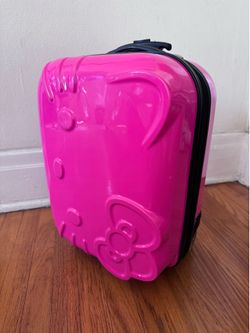 Hello Kitty carryon suitcase (hot pink) kids size