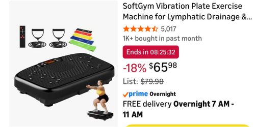 Vibrating exercise plate