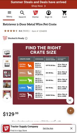 48" Extra Large XL Dog Kennel