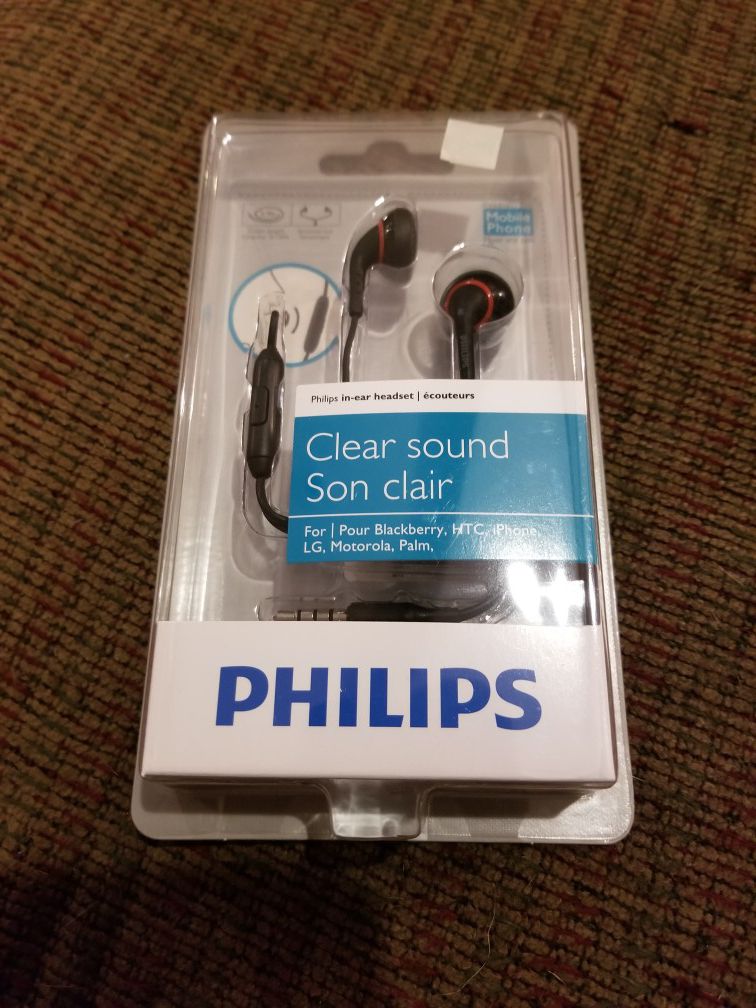 Philips clear sound headphones