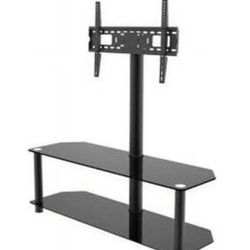 Big Glass TV Stand With TV Mount