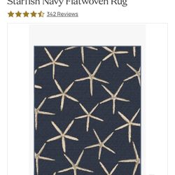 Ruggable 8x10 Navy Starfish Rug