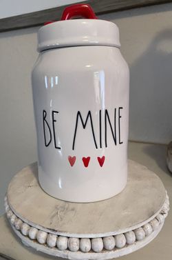 Rae Dunn “Be Mine” Canister