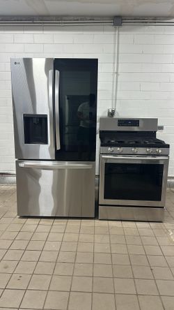 LG refrigerator and stove