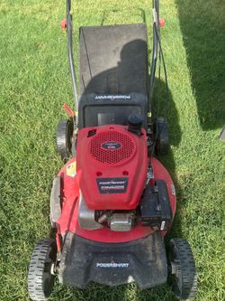 GAS Self Propelled Lawn Mower with Dewalt Battery Weed Eater *Battery not included*