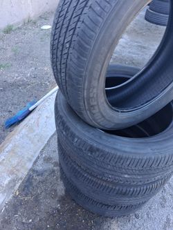 🚛4 TIRES SET 245/55/19 BRIDGESTONE DUELER