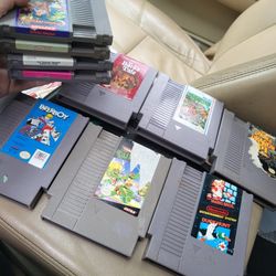 10 Nintendo nes games, bards tale, double dragon 3, Paper boy, guerrilla war zanac, dream master Etc