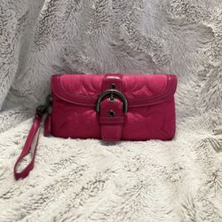 Coach Quilted Wristlet - Vintage