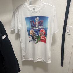 Super Bowl LVlll Custom Graphic T-Shirt (Size M)