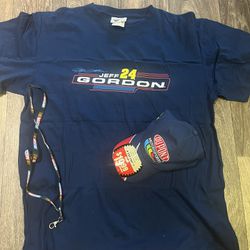 Vintage NASCAR Shirt/Hat Bundle (BRAND NEW WITH TAGS)