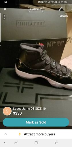 Authentic new space jams jordan shoes