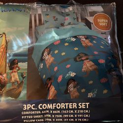 Moana 3 Pc Comforter Set