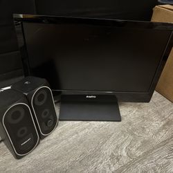 Monitor And Speakers 