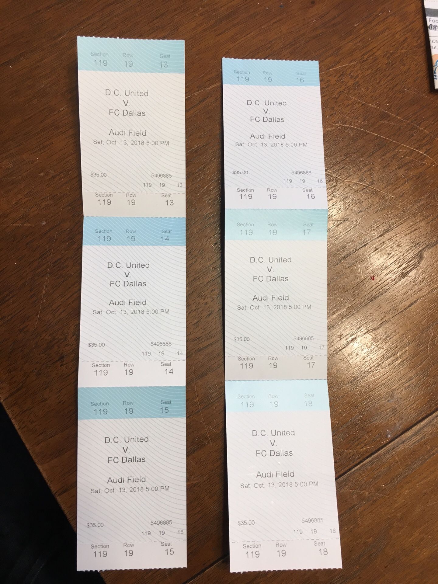 8 Tickets for D.C United v. FC Dallas