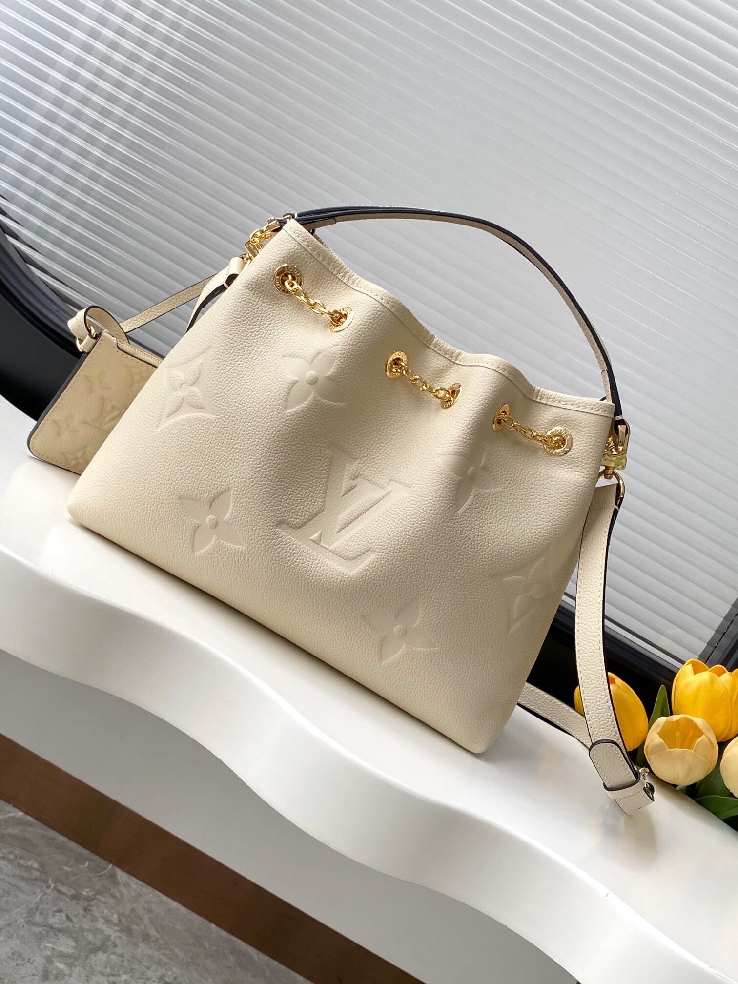 A classic women's shoulder bag