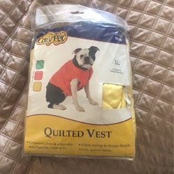 Cozy Pet Quilted Vest SZ XL