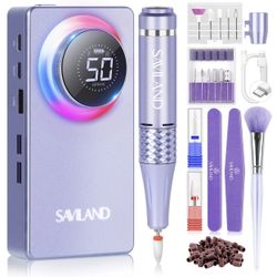 2024 SAVILAND PRO 50000RPM High-Tech Fast Removal Electric Nail Drill