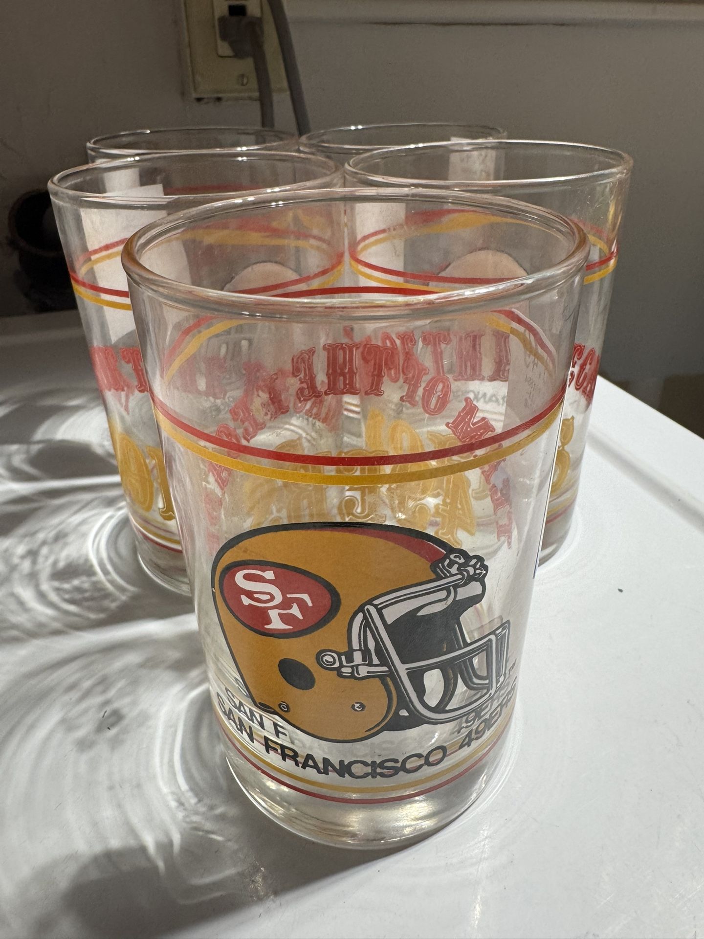 Vintage San Francisco 49ers Team of the Decade 12 oz Drinking Glass 1980s NFL