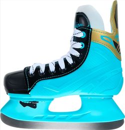 AhmyLion Adjustable Youth Ice Hockey Skates Boys Girls Size 13C-3Y Blue