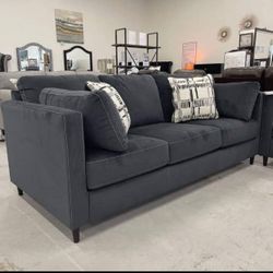 Casual Style Dark Gray Modern Sofa And Loveseat 🎈2 Piece Living Room Set🔥 New Brand 👌On Display 🏠