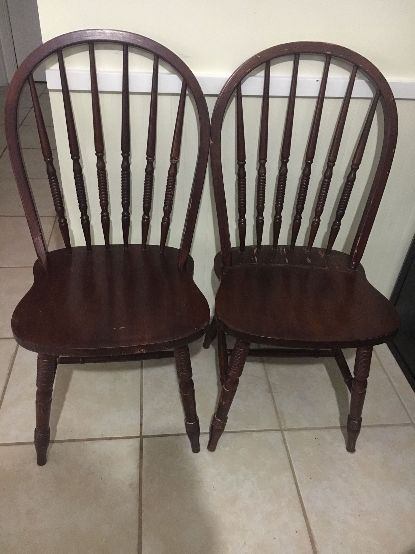 Tow antique chairs