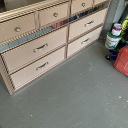 Rose Gold And Silver Dresser 