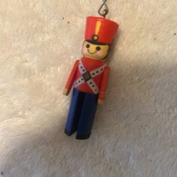 Hallmark Holiday Christmas tree ornament Cloths Pin Wooden Christmas Tree Ornament Soldier