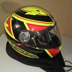 New Scorpion Motorcycle Helmet With Sunshield and Clear Shield