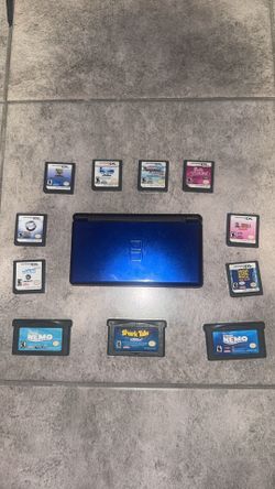 Blue Nintendo DS lite bundle