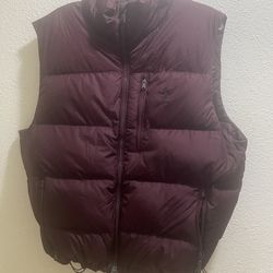 New Polo Ralph Lauren Red/burgundy Reversible Down Vest XL Men 