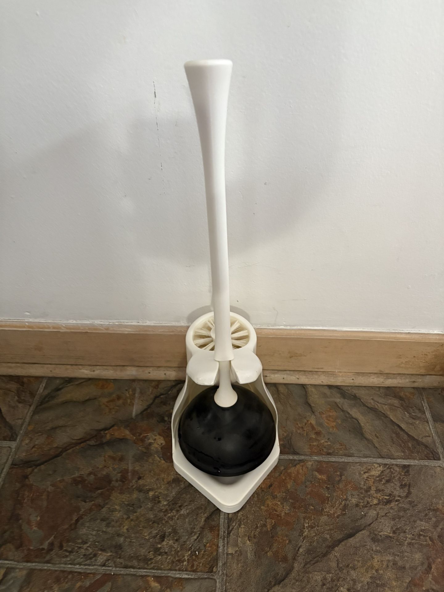 Toilet Bowl Brush and Plunger Combo Set