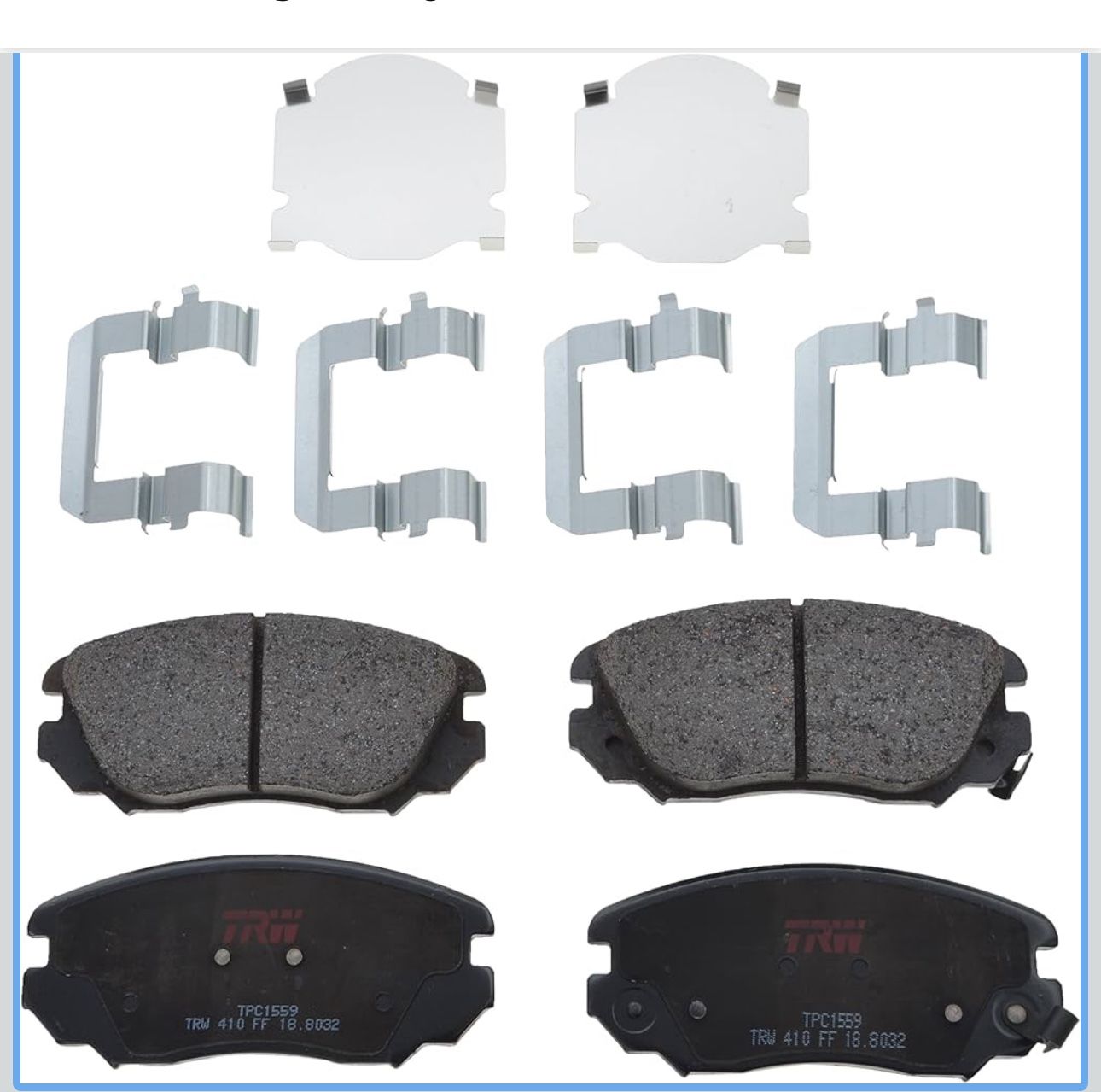 TRW TPC1559 Premium Ceramic Front Disc Brake Pad Set