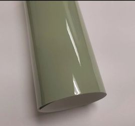 Gloss khaki green vinyl car wrap 6ft x 5ft roll