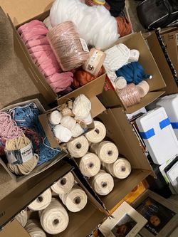 Bulk macrame rope string cord and yarns