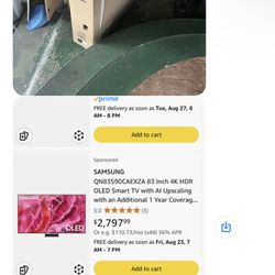 Samsung 83 Inch TV