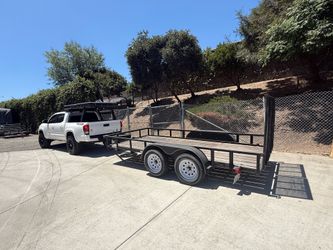 6 x 14 utility trailer double axel