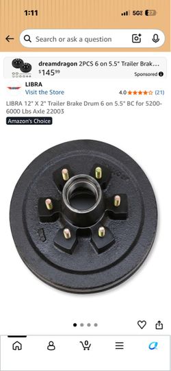 Tráiler brake Drum