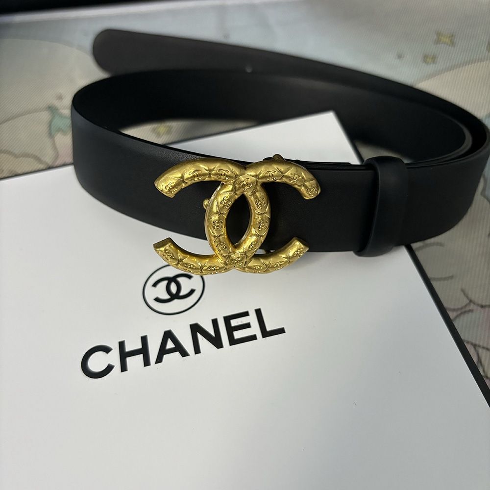 Cc Metal Buckle Black Belt