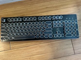 Retro Typewriter-Style Mechanical Keyboard