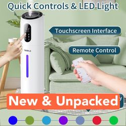 Humidifier for Large Room Tebild Ultrasonic Humidifier 9L Large Capacity with 3 Speed Remote Control, Top-Refill, Smart Constant Humidity, Whisper-qui