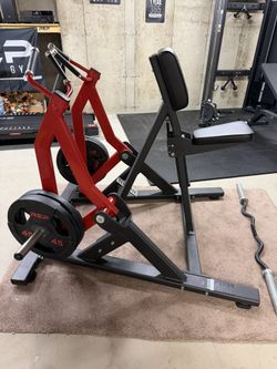 Back Row Machine Plate Loaded