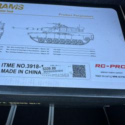 m1a2 abrams rc main battle tank 2.4ghz heng long