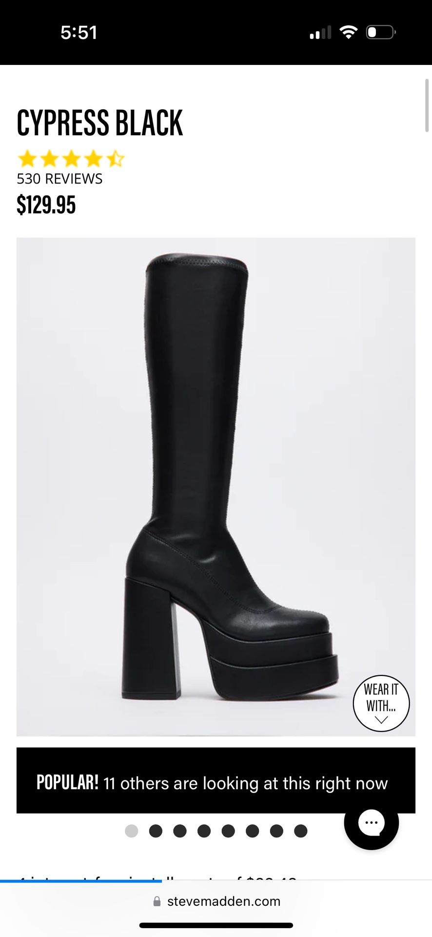 STEVE MADDEN CYPRESS BOOTS
